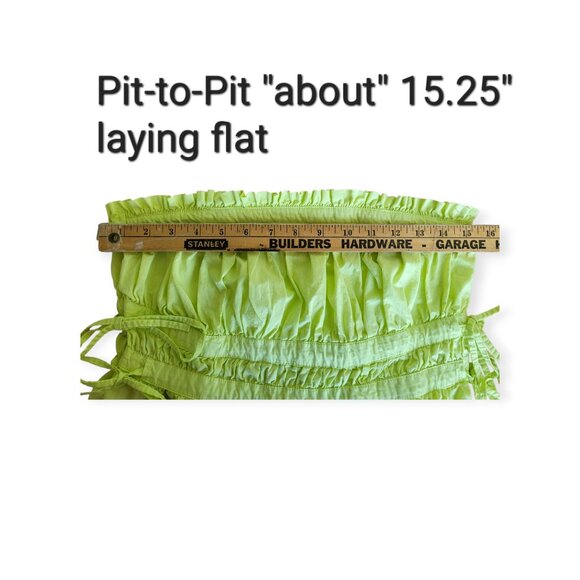 Free People sleeveless fairycore tiered Gabby convertible limoncello top size XS - Picture 9 of 13